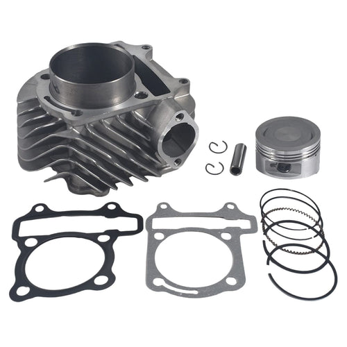 69mm Valve GY6 100cc Bore Cylinder Rebuild Kit,50mm Bore Upgrade, Racing CDI, Ignition Coil, Spark Plug & Clutch Spring for 49CC 50CC 139QMB Moped Scooter Engine